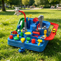 Multitiered Car Playset with Ramp Toy Vehicle Course Set Interactive