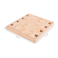 Wooden Cross Blocks Educational Acrylic Insert Blocks Sensory Play Children's Toy for Preschoolers, Preschool, Daycare