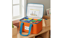 Toy Storage Bag Large Capacity Portable Construction Pieces Organizer Space Saving Tile Storage Bag for Young Children