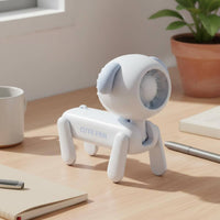 Dog-Shaped Fan Shape-Changing Design Turbine Design Fan Lightweight for Travel