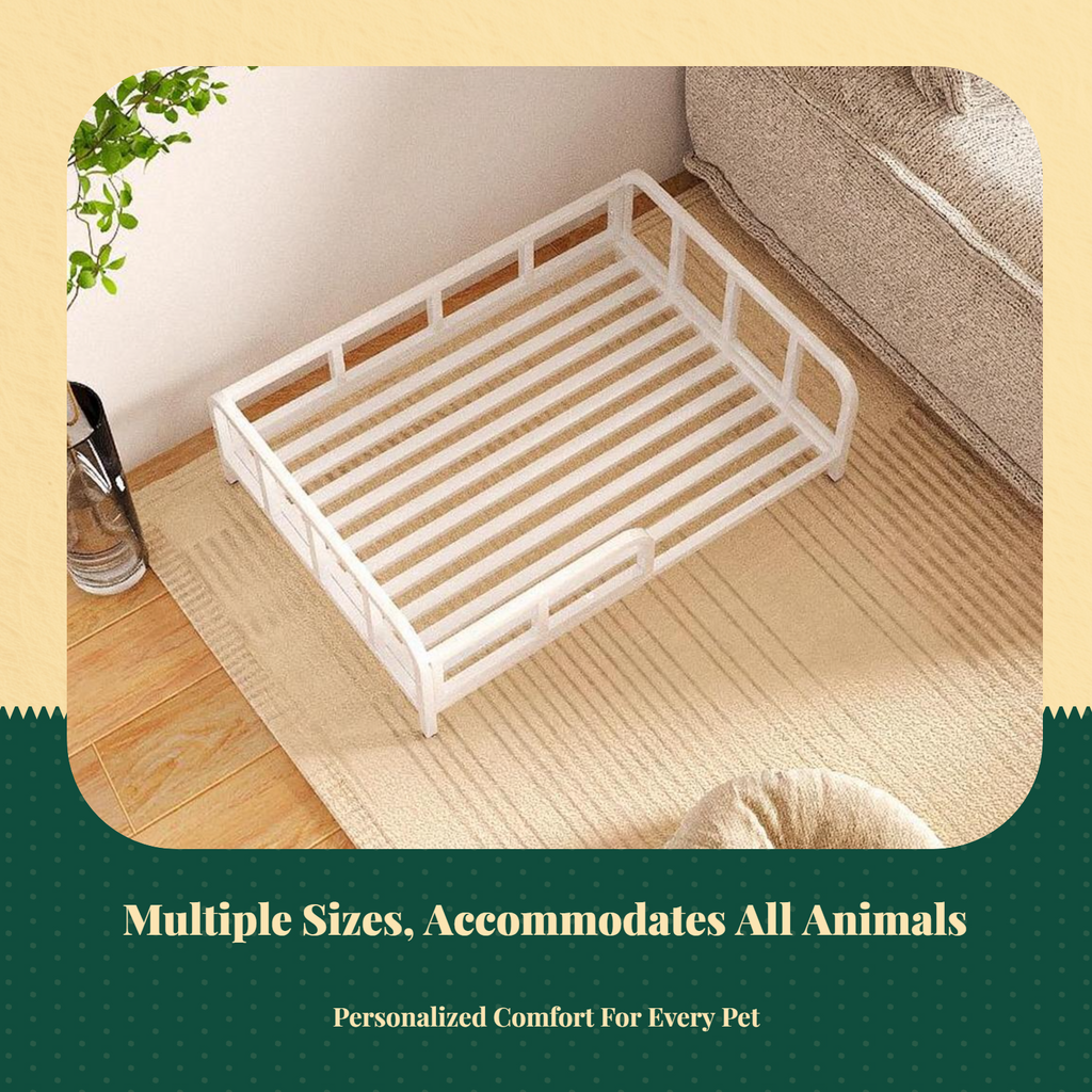 Breathable mesh elevated pet bed