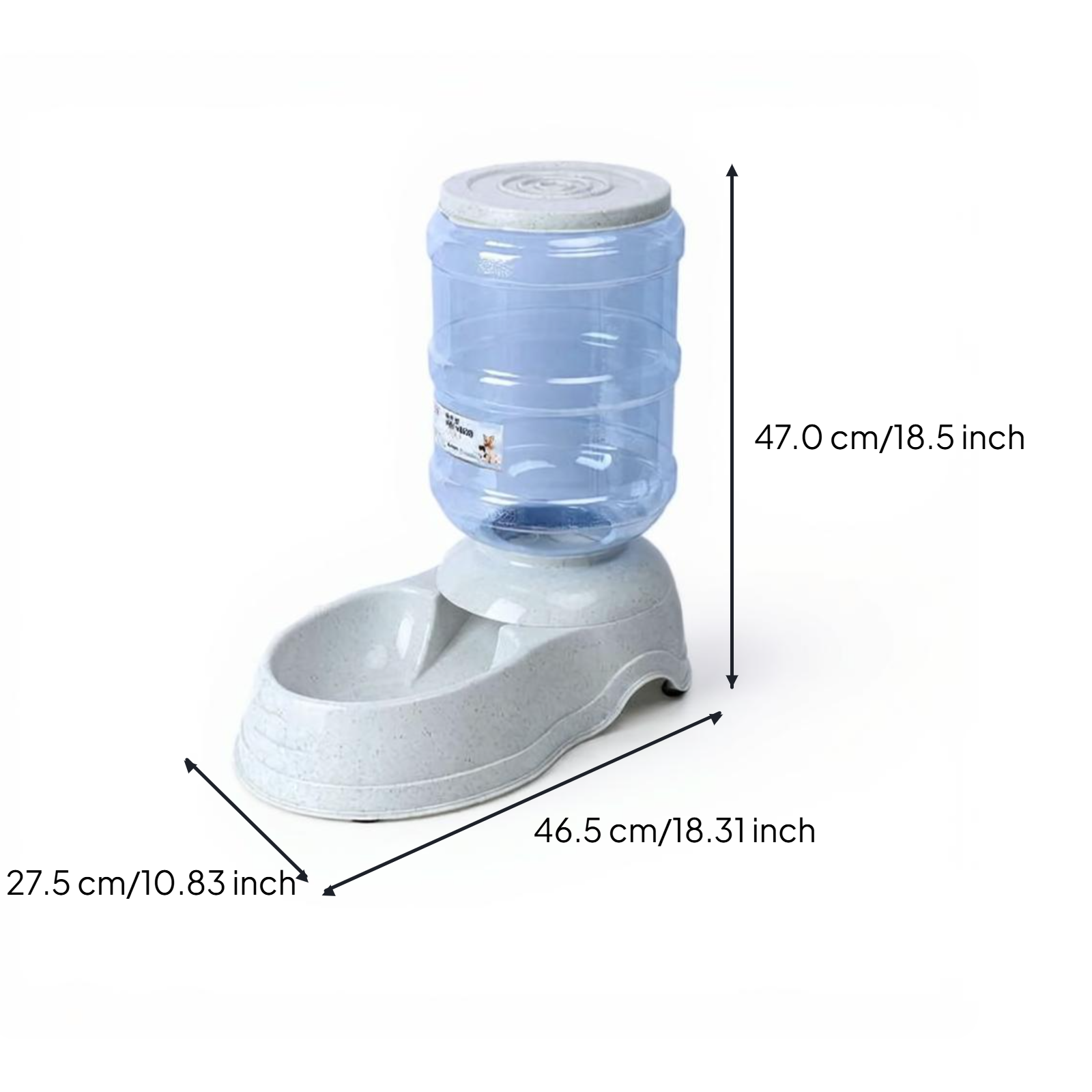 Large auto pet water dispenser