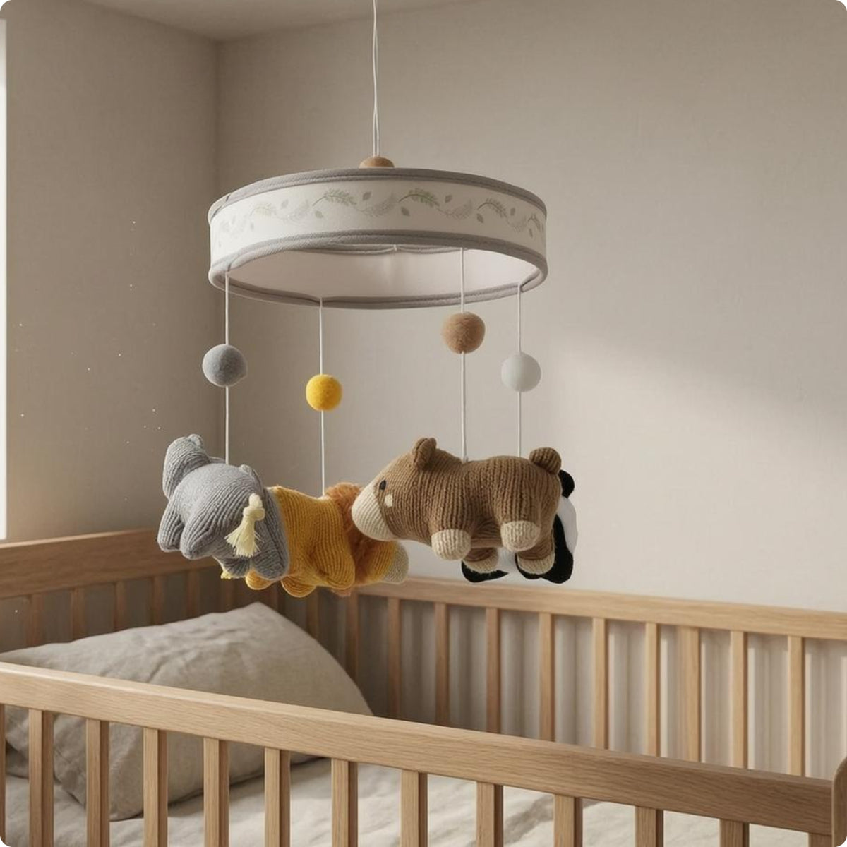 Crochet Creature Mobile Knitted Texture Infant Decor Stuffed for Infants