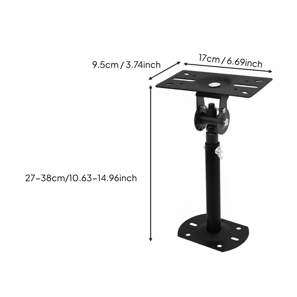 Heavy Duty Audio Bracket 360° Rotation Mounting Hardware for KTV Room