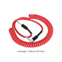 3m Coiled Instrument Cord Stable Transmission Transfer Coiled Guitar Cable