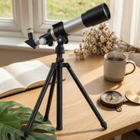 Astronomical Telescope Stable Tripod Stargazing Telescope Portable Science Toy for Students