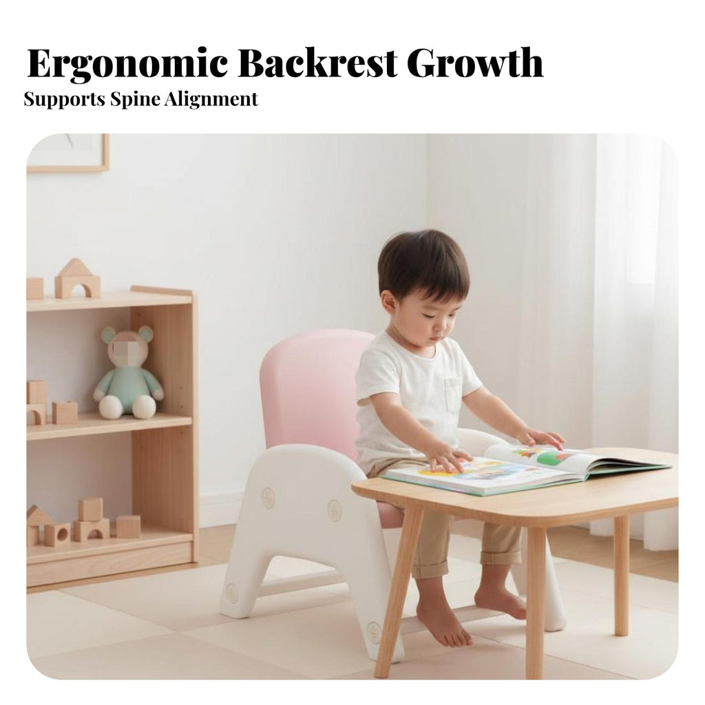 Arched Leg Toddler Chair Stable Structure Small Four-Legged Seat Easy to Clean