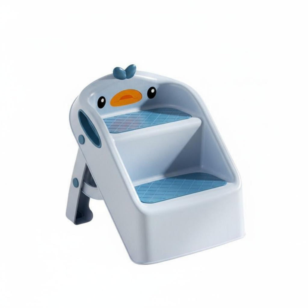 2-Step Standing Aid Sturdy Construction 2-Step Duck Stool Promotes Independence