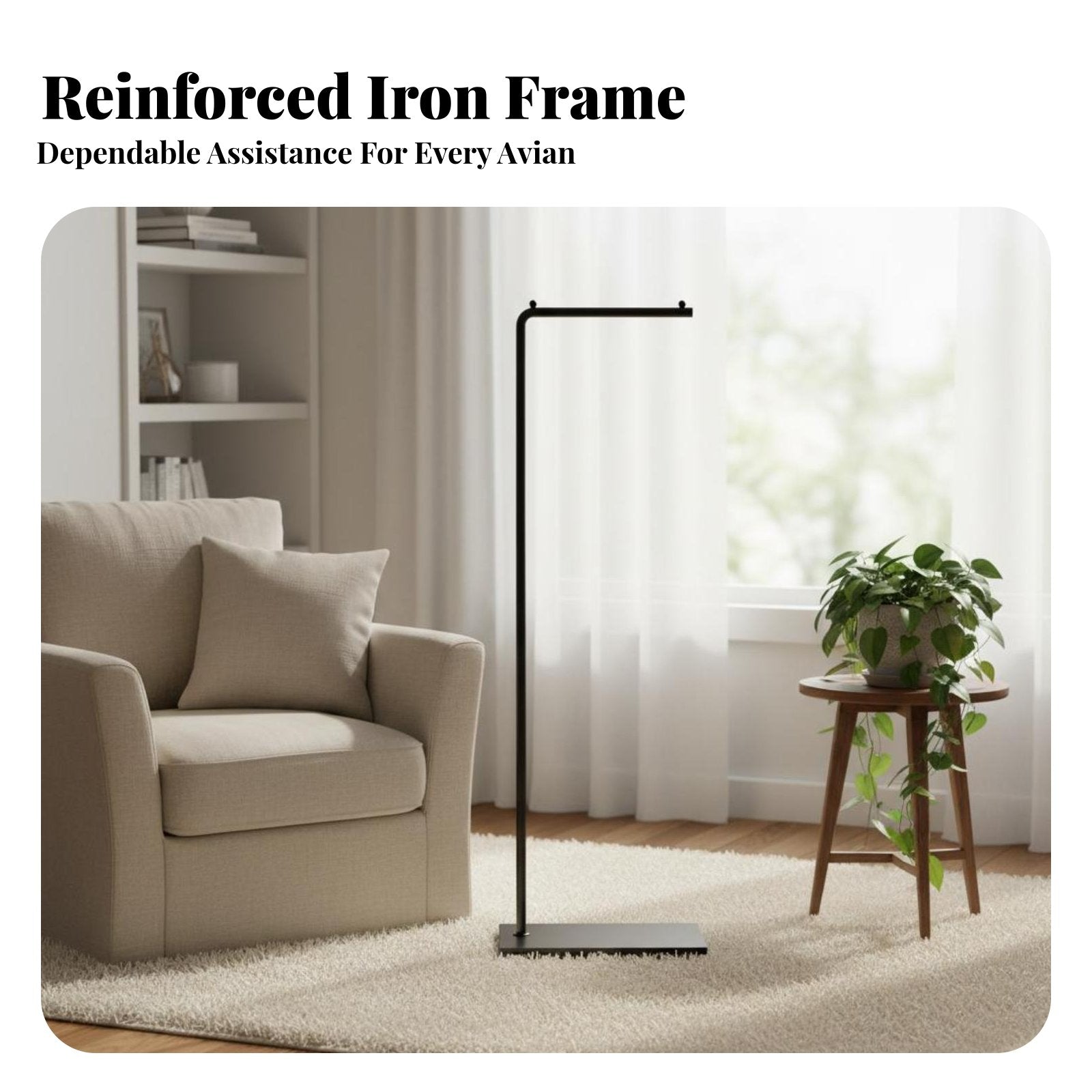 Floor-Standing enclosure Hanger Stable Base Pet Accessory Single hanger for Living Room
