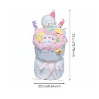 Lamb Plushie Arrangement Handmade Aesthetic Stuffed Sheep Flower Box Cuddly