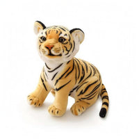 Reclining Tiger Stuffed Doll Silk Textile Tiger Stuffed PP Soft Toy