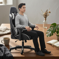 Gaming Chair Headrest Pillow High-Back Gaming Beside the Chair Bolsters Computer Seating for Users, Game Room