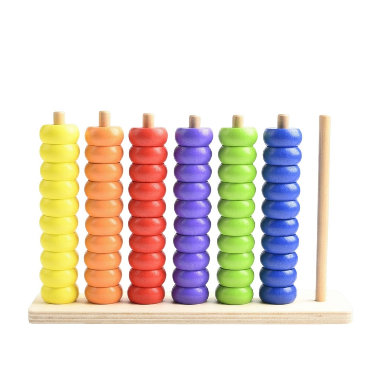Rainbow Bead Abacus Wooden Counting Beads Color Recognition Hand-Eye Coordination