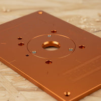 Router Table Insert Plate Anodized Power Tool Part Rust-Resistant for Workshop