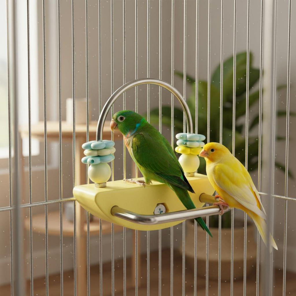 Parrot Chewing Toy Boredom Relief Bird Enclosure Stand Easy Installation