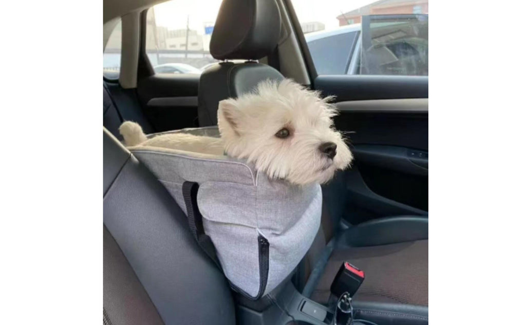 Car Console Pet Seat Foldable Mid-Section Console Dog Bed Versatile-Use Design