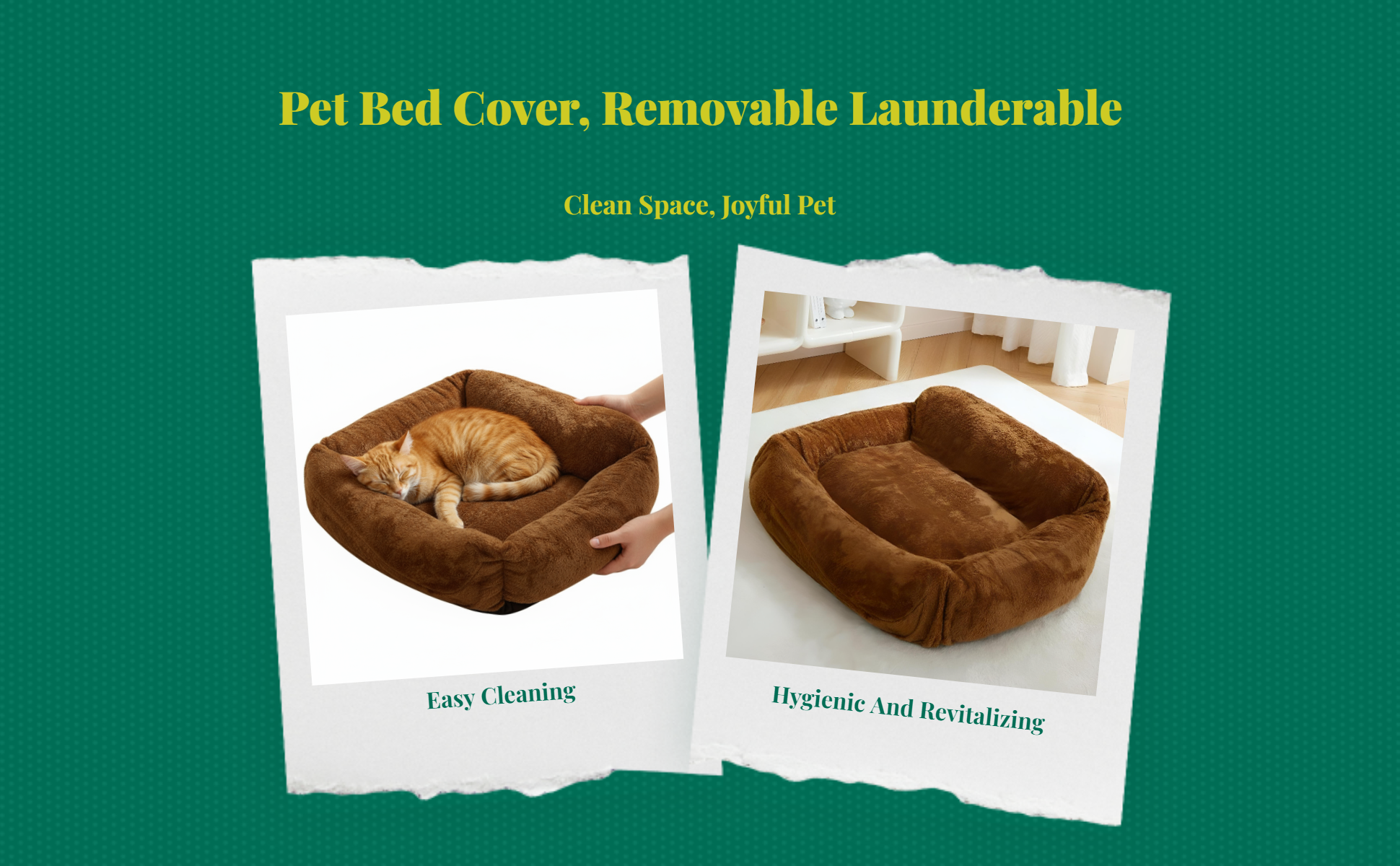 Removable dog bed cover, easy to clean, protects sofas