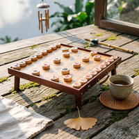 Chinese Chess Table Carrying Handle Xiangiqi Set Metal Latch
