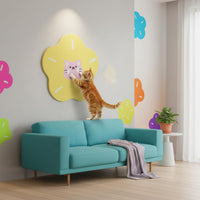 Wall Mounted Feline Scratcher Indoor Use Wall Mounted Scratch Board Eco Friendly