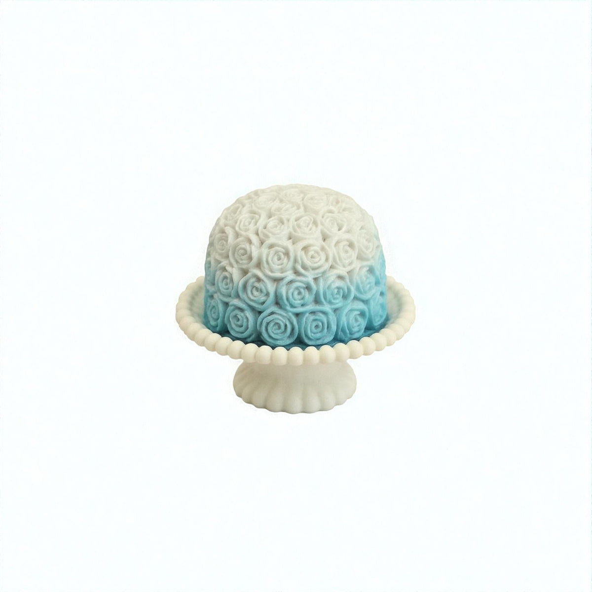 Miniature Rose Cake Fluted Rose Cake Pedestal Details Small Decoration