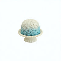 Miniature Rose Cake Fluted Rose Cake Pedestal Details Small Decoration