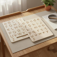 Wooden Alphabet Tracing Board Early Education Educational Toy for Preschool