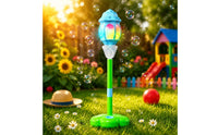 Flower-Shaped Bubble Machine Outdoor Fun Kids Toy Wireless Control for Party