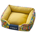 Cotton dog bed with removable cover