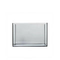 Glass Desktop Aquarium, Rectangular Black Silicone, Lid