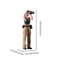 1/64 Scale Photographer Figure Hand-Painted Photographer Model Figure 3D Printed