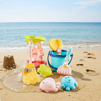 Soft Rubber Beach Toy Set Easy to Clean Water Play Toy Set Colorful for Bathroom