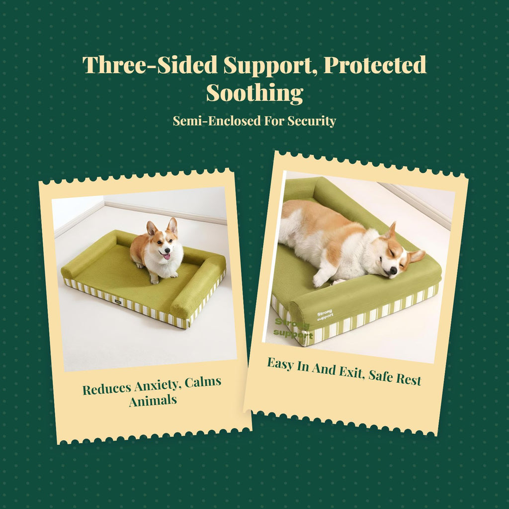 Dog Bed, Four Seasons Removable Sofa, Semi-Enclosed Pet Sleeping Mat for Large Dogs