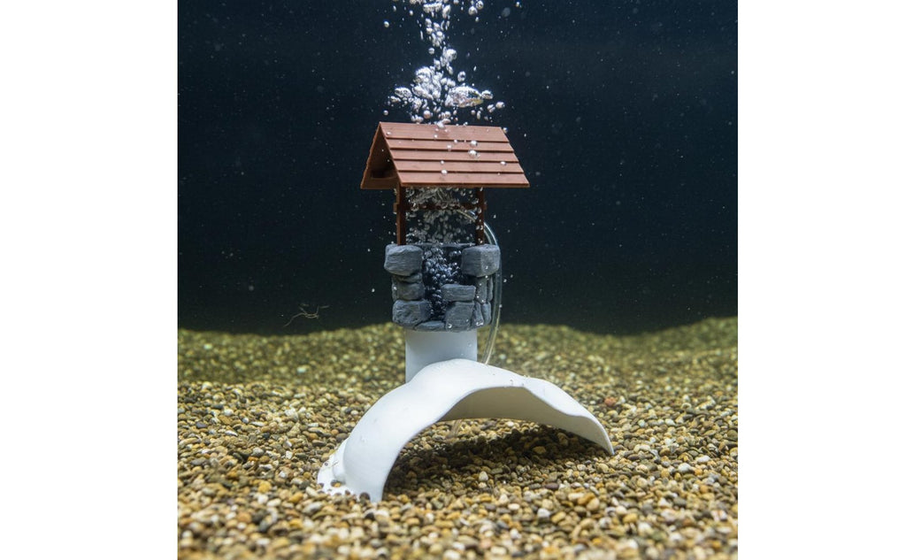 Aquarium Hideout Cave Bubble Outlet Aquarium Hiding House Plastic Material