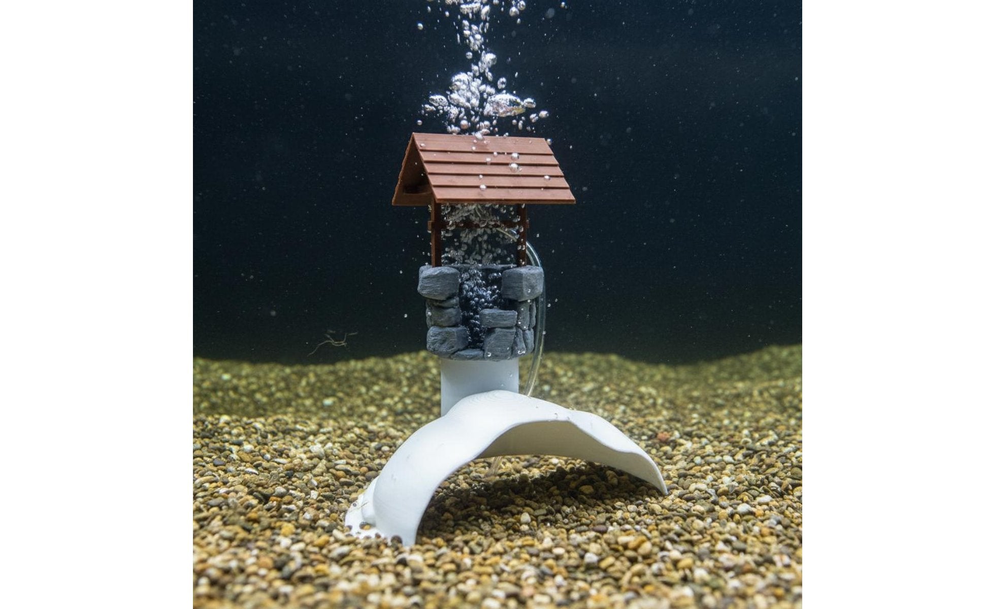 Aquarium Hideout Cave Bubble Outlet Aquarium Hiding House Plastic Material