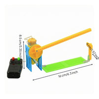 DIY Barrier Gate Model Plastic Electric Barrier Gate Model Wired for Students