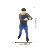 Mini Man Taking Photo Display Decoration Realistic Resin Man Model