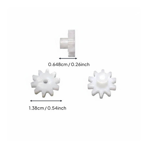 5 Pieces 2mm Bore Plastic Gears DIY Gear Set for Hobbyists