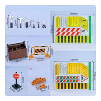 39 Pieces 1/12 Scale Dollhouse Tool Set Printed Signs 1/12 Scale Tool Case