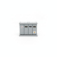 Miniature Transformer Box Ribbed Substation Model Grey for Dioramas, Hobbyists