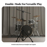 360 Degree Tilter Convertible Cymbal Stand Non-Slip Rubber Feet Swing-out Cymbal Stand Collapsible Design for Stage Performance