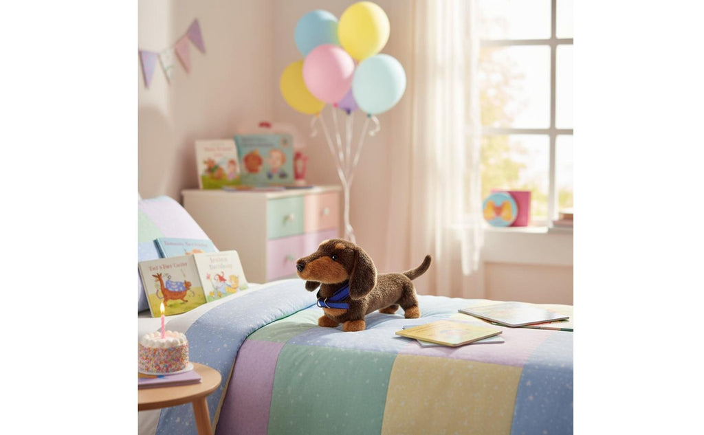 Dachshund Stuffed Toy Cartoon Look Stuffed Dachshund Gift Idea for Children