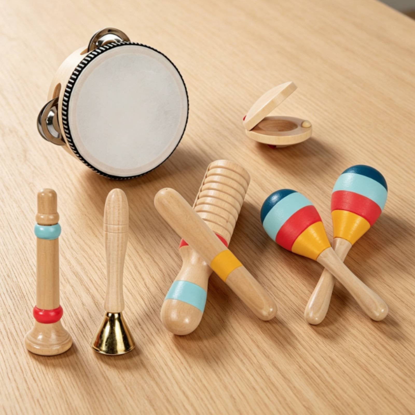 Musical Instrument Set Educational Infant Drum Toy Educational Kids Instrument Set for Early Learning