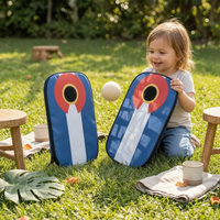 Foldable Bean Bag Toss Target Board Portable Foldable Cornhole Set Movement