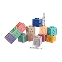 Soft Bath Blocks Chewable Building Blocks Hand-Eye Coordination Toy for Infants