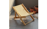 Sisal Feline Scratcher Lounger Foldable Design Wooden Feline Lounger for Indoor