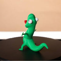 Wobble Lizard Figurine Detailed Design Spring Lizard Toy Handmade for Office