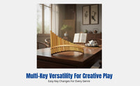 Bamboo Pan Flute, 22 Tubes, Professional Performance, Student Instrument