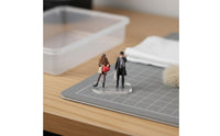 Winter Fashion Miniature Figures Realistic Intricacy 1:64 Scale Doll Set