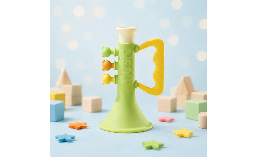 Silicone Trumpet Toy Easy to Hold Trumpet Toy Educational for Infants