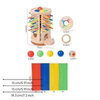 Wood Sticks Balance Toy Focus Training Balancing Toy Thinking Skills Wooden Balance Structure Game for Kids, Preschoolers, Kindergarten, Classroom